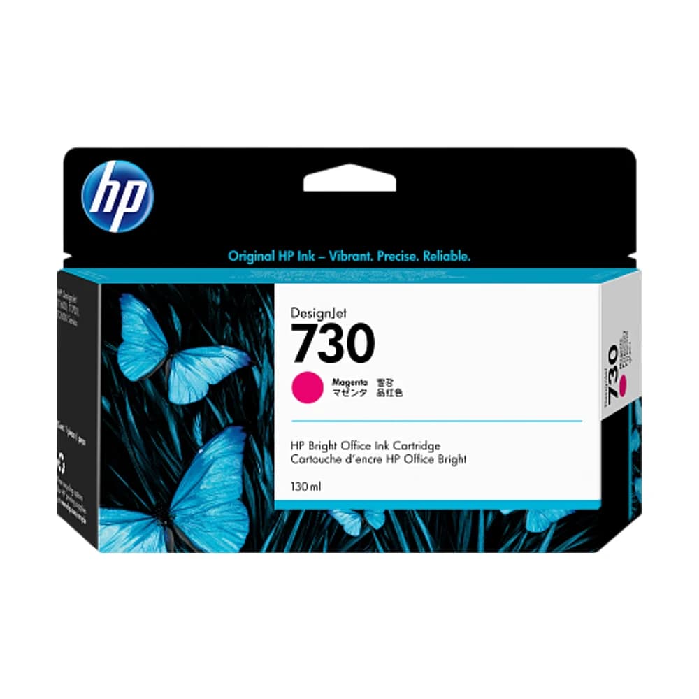 Cartucho de tinta HP 730 Magenta 130 ml P2V63A