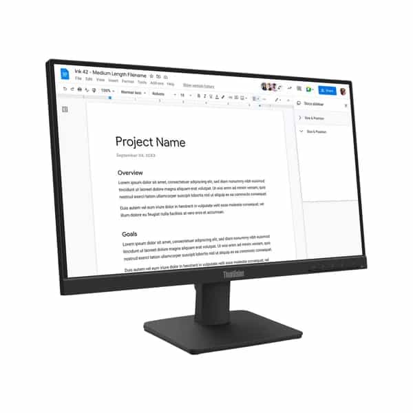 Monitor Lenovo 21.5 Pulgadas Full HD IPS 100hz HDMI VGA 64CBKAR6AR
