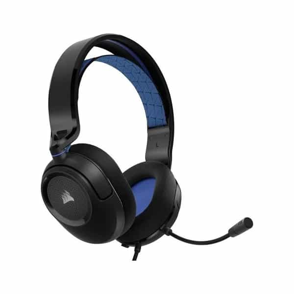 Auriculares gamer Corsair HS35 v2 con cable y micrófono azul CA-9011383-NA