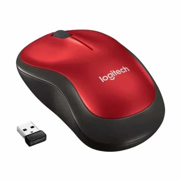 Mouse Inalámbrico Logitech M185 Rojo