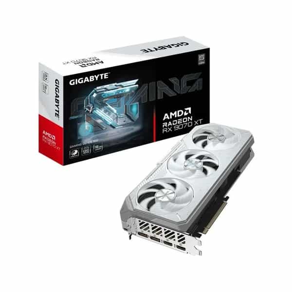 Placa de video Gigabyte Radeon RX 9070 XT Gaming OC ICE 16 GB GDDR6 GV-R907XGAMINGOCICE