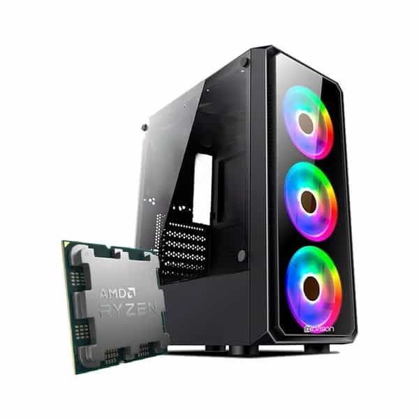 PC de escritorio Ecovision AMD Ryzen 7 8700G 32 GB SSD 1 TB + Wi-Fi
