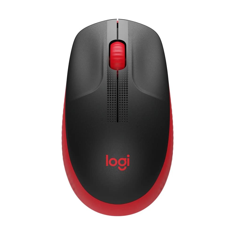 Mouse Logitech inalámbrico M190 Rojo
