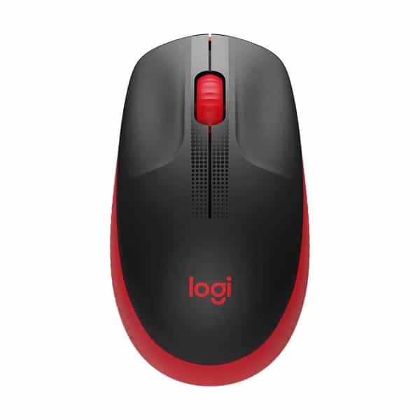 Mouse Logitech inalámbrico M190 Rojo