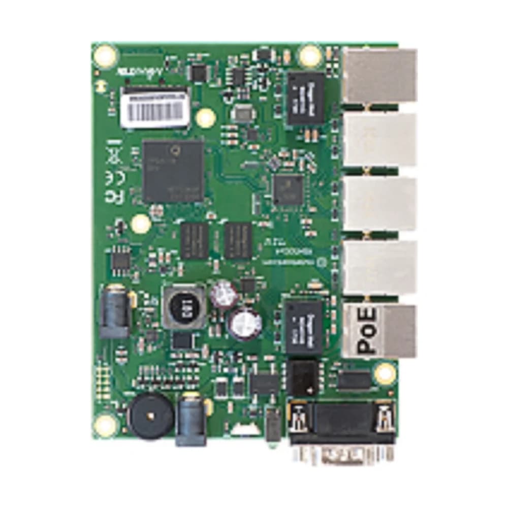 Router MikroTik RouterBOARD RB450Gx4 5 puertos Gigabit 4 núcleos 716MHz 1GB RAM RouterOS L5