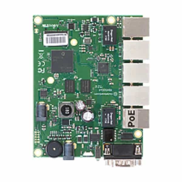 Router MikroTik RouterBOARD RB450Gx4 5 puertos Gigabit 4 núcleos 716MHz 1GB RAM RouterOS L5