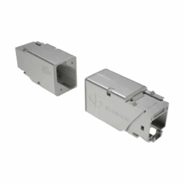 Jack RJ45 Siemon ZMAX Cat 6A blindado para panel sin herramienta T568A/B pack de 24 Z6A-SPA