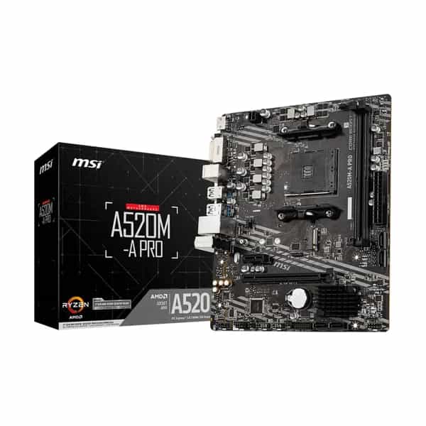 Motherboard MSI A520M-A PRO AMD Socket AM4 DDR4