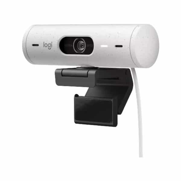 Cámara web Logitech Brio 500 Full HD 1080p RightLight 4 HDR blanca 960-001426