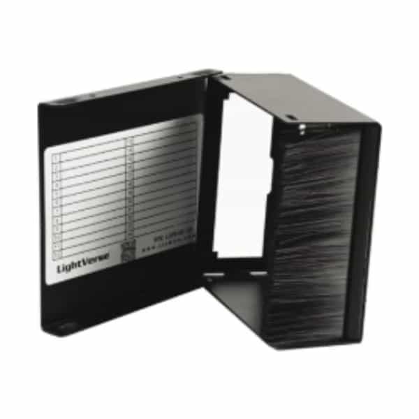 Caja de fibra óptica Siemon LV de pared fija 1 abertura negra LVW-M1-01