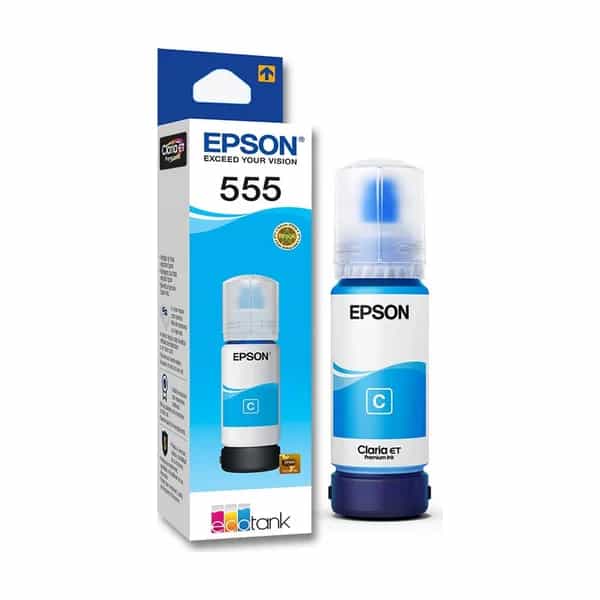 Botella de tinta Epson T555220 Cian para L8180/L8160