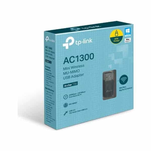 Placa de red Wi-Fi USB TP-Link Archer T3U Nano AC1300 doble banda