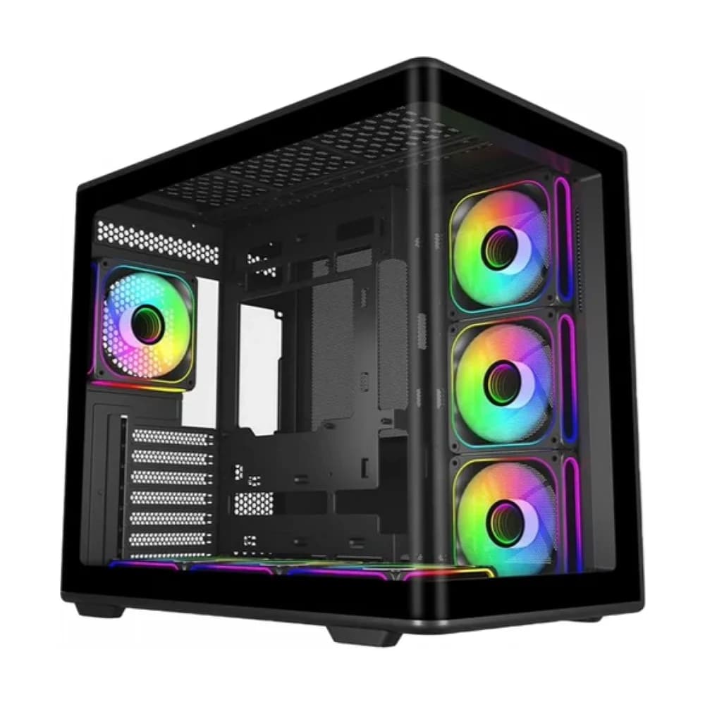 Gabinete Cooler Master Elite 600 ATX 7 ventiladores ARGB Black E600-KGNN-S02