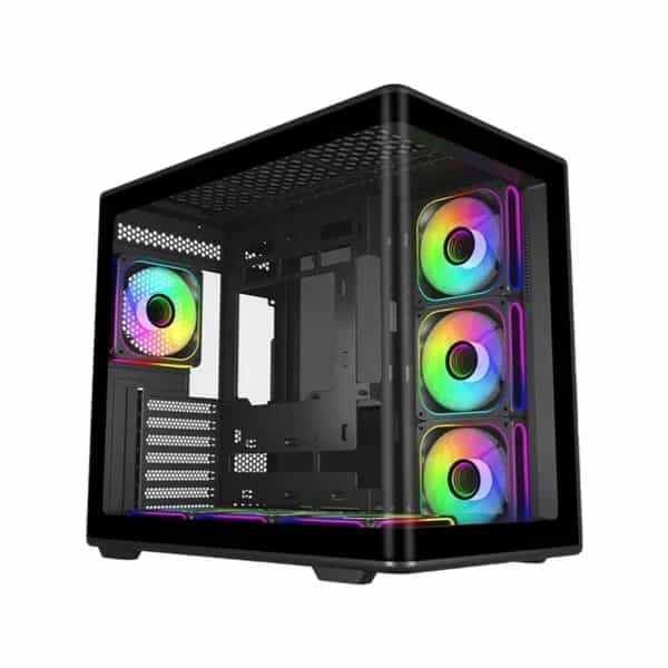 Gabinete Cooler Master Elite 600 ATX 7 ventiladores ARGB Black E600-KGNN-S02