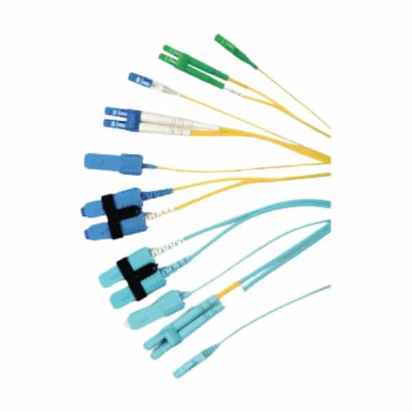 Patchcord de fibra óptica Siemon XGLO OM3 LC/LC dúplex 3 m Aqua OFNR FJ2-LCLC5L-03AQ