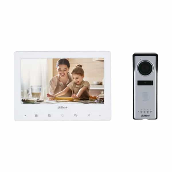 Kit videoportero analógico Dahua VTO1000J + VTH1020J-T pantalla 7" DHI-KTA03