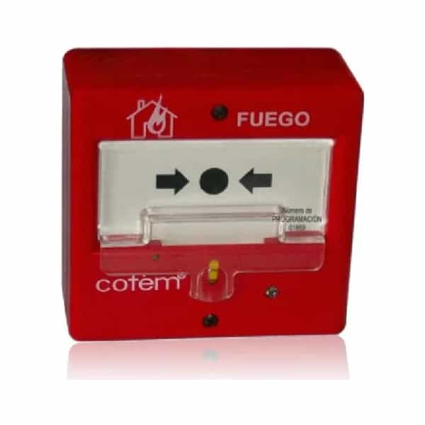 Pulsador avisador de alarma de incendio Cofem