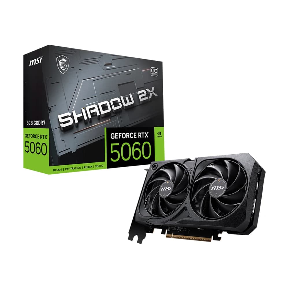 Placa de video MSI GeForce RTX 5060 8G Shadow 2X OC