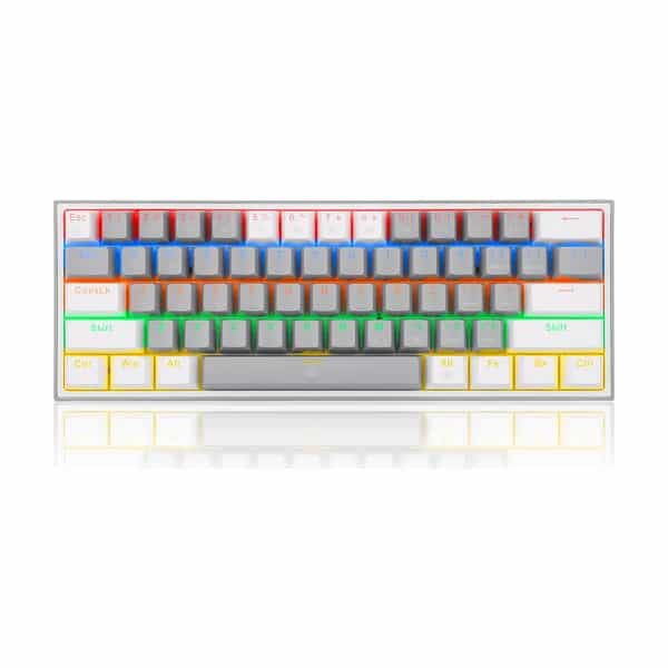 Teclado mecánico inalámbrico Redragon Fizz Pro K616 RGB 60% Gris/Blanco