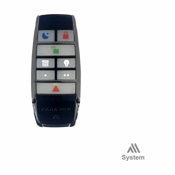 Control remoto bidireccional 8 botones Paradox REM28M negro