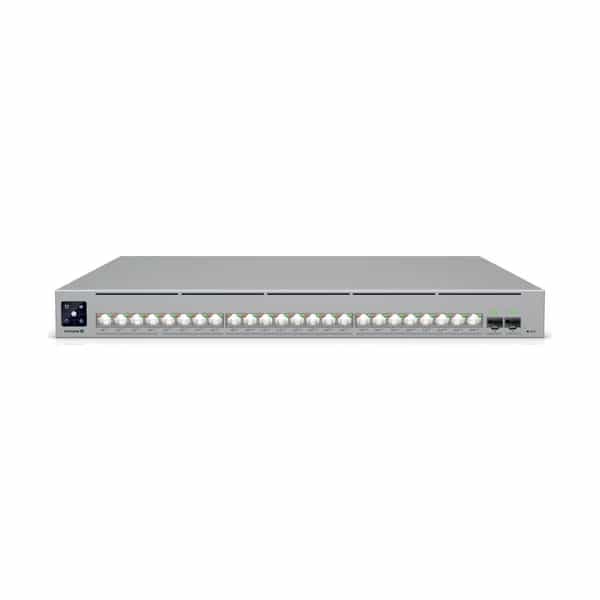 Switch Ubiquiti Enterprise 24 puertos capa 3 Etherlighting PoE+++ 10GbE y 25G SFP28 ECS-24-POE