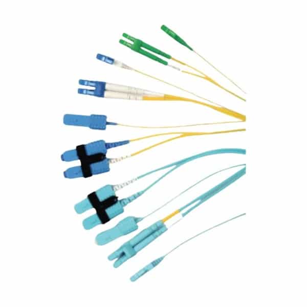 Pigtail de fibra Siemon XGLO monomodo LC UPC OS1/OS2 simplex 900um LSOH 1m FP1B-LCUL-01H