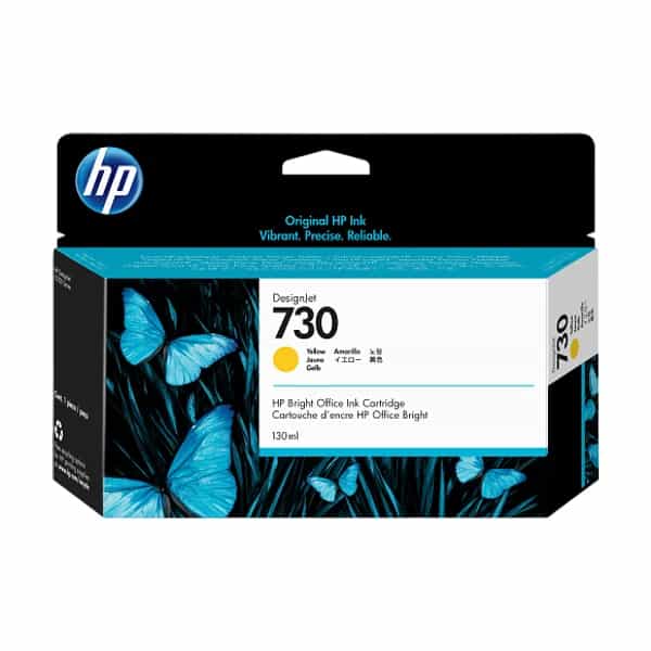 Cartucho de tinta HP 730 Amarillo 130 ml P2V64A