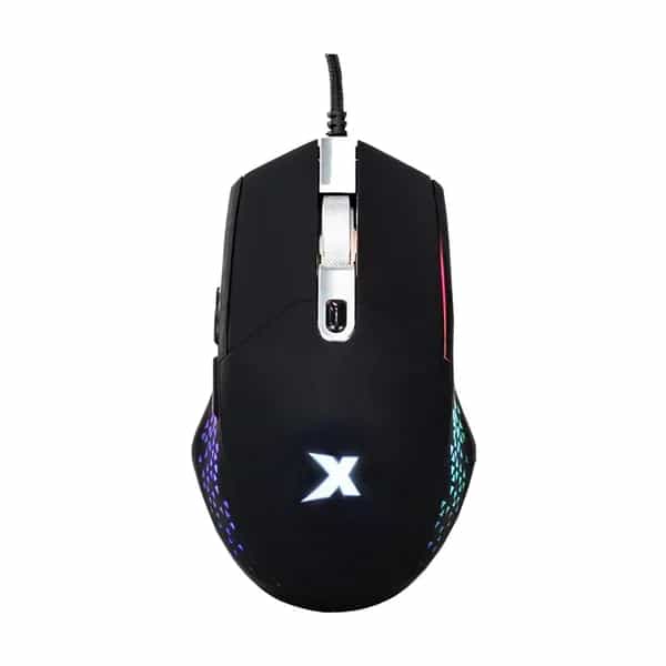 Mouse gamer X-Micro XGM-230 6 botones 7200 DPI RGB Negro para PC, Xbox y PS4