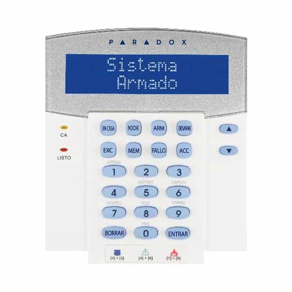 Teclado LCD con lector de tarjetas Paradox K641R para EVO