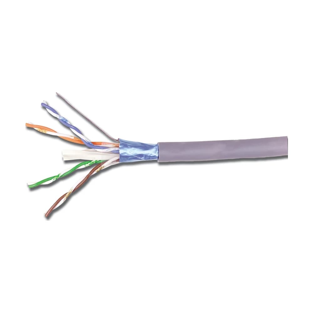 Cable F/UTP Siemon Cat 6A 4 pares sólido LSOH-1/LSOH-3 violeta rollo 305m 23AWG 9A6L4-A5