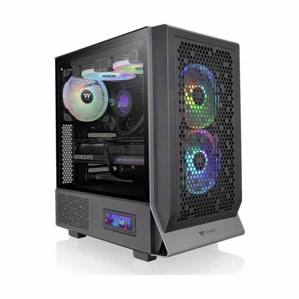 Gabinete Thermaltake Ceres 300 TG ARGB Black Tempered Glass