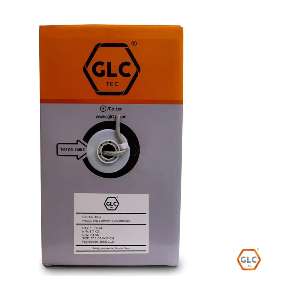 GLC Cable UTP CAT6 Int 305M Gris