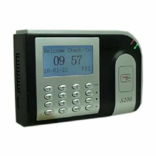 Control de asistencia ZKTeco S200 con lector de proximidad 30.000 tarjetas
