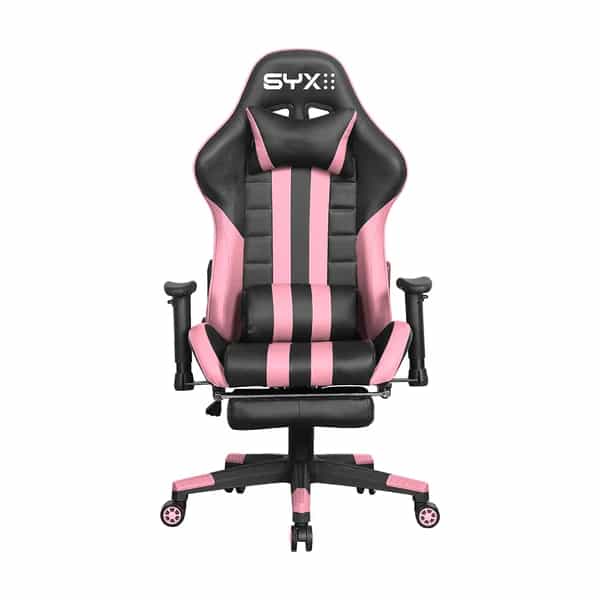 Silla Gamer Syx CH-059 Pk Rosa Negro