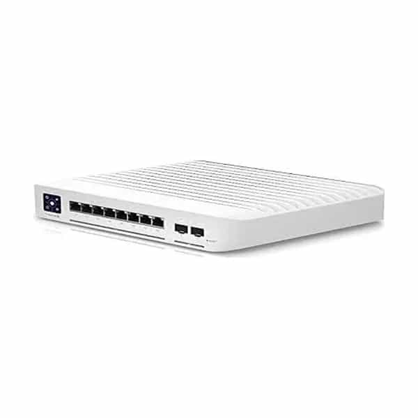 Switch Ubiquiti UniFi Enterprise 8 PoE 2.5G 2 SFP+ 120W soporte de pared USW-Enterprise-8-PoE