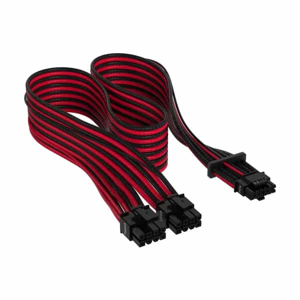 Cable Corsair PCIe Gen 5 12V-2x6 600W con fundas individuales Type 4 rojo/negro CP-8920334