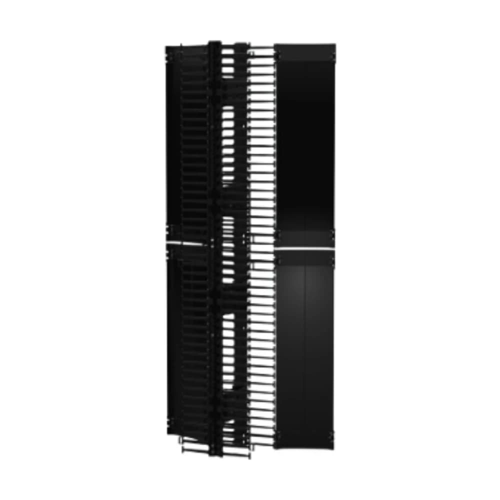 Organizador de rack vertical de cables Siemon Value doble cara 12" ancho 45U con puerta VCM1A-12D-1-45