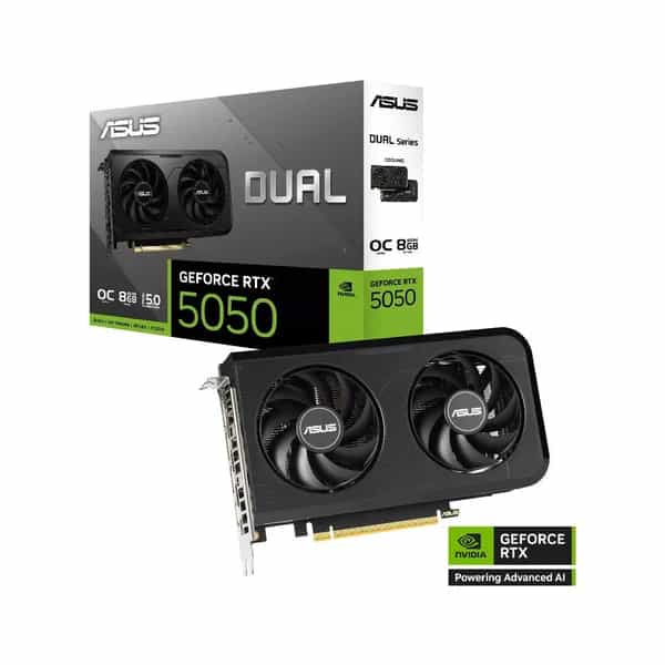 Placa de video ASUS Dual GeForce RTX 5050 OC 8 GB GDDR6 DUAL-RTX5050-O8G