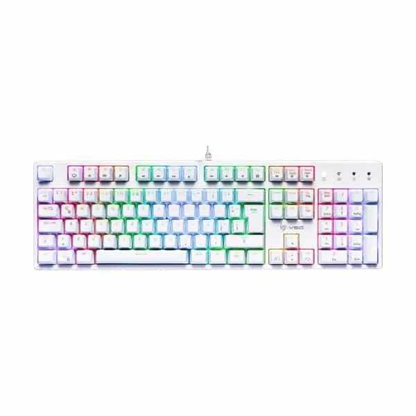 Teclado mecánico VSG Alnilam USB RGB blanco switch Outemu Blue VG-KM983-WHT-BLU