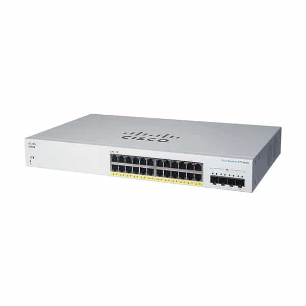 Switch Cisco CBS220 24 puertos Gigabit Full PoE 4 SFP 1G CBS220-24FP-4G-AR