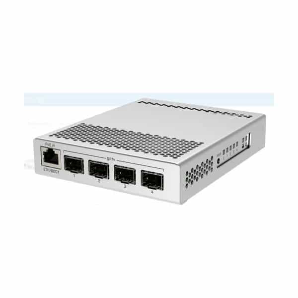 Switch MikroTik CRS305-1G-4S+IN 4 puertos SFP+ + 1 Ethernet Gigabit sin fuente