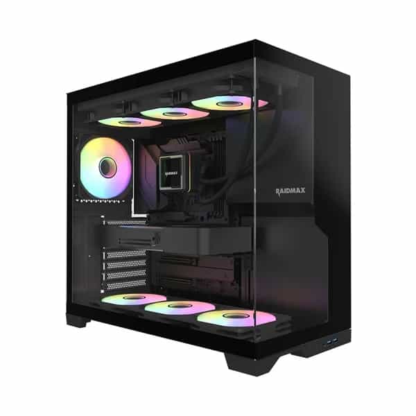 Gabinete Gamer Raidmax Infinita i700 Black ARGB TG
