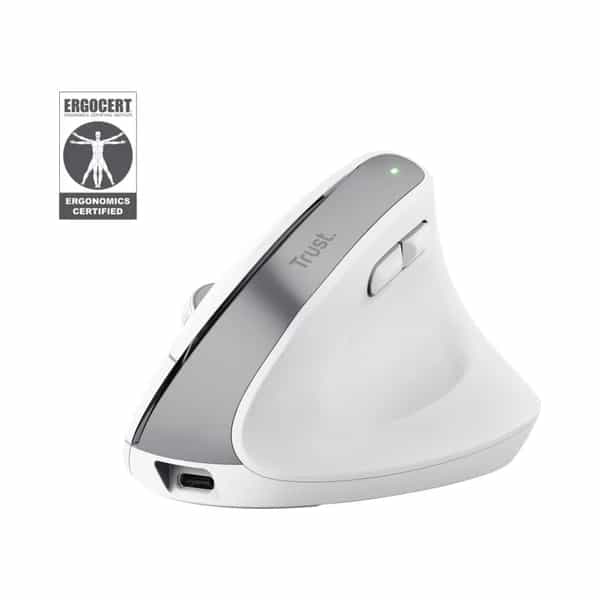 Mouse Gamer Trust Bayo Ergo Multidispositivo Wireless White