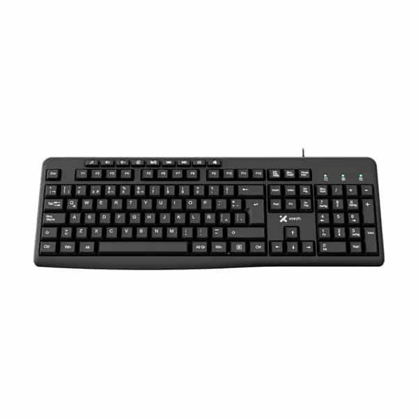 Teclado XTech USB Multi español Negro XTK-140S