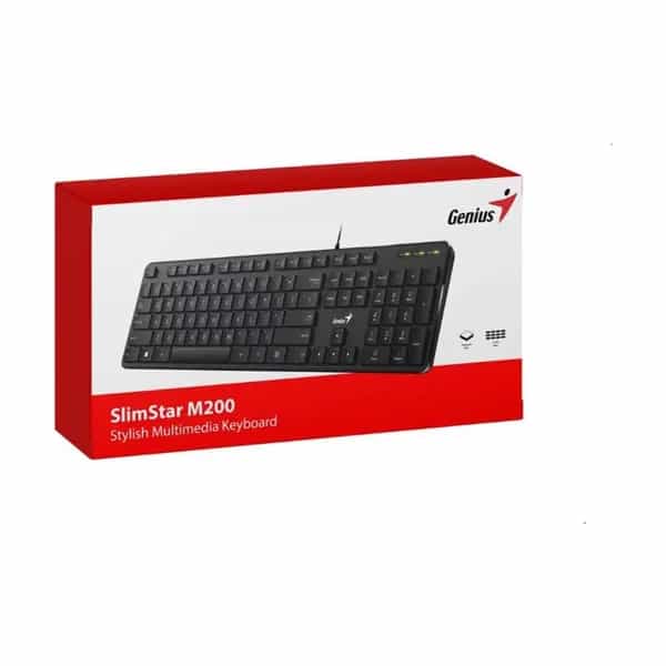Teclado Genius Slimstar M200 USB Black