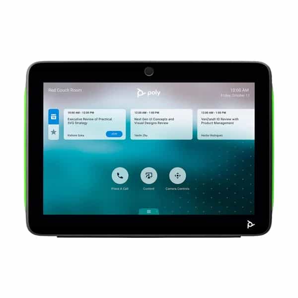 Panel de control táctil HP Poly TC10 10.1" PoE Zoom Rooms negro 875K5AA
