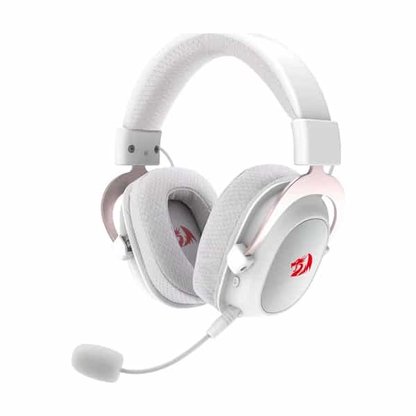 Auriculares gamer inalámbricos Redragon Zeus Pro H510 blanco