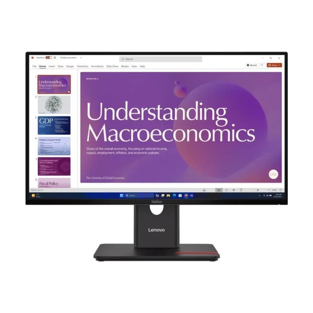 Monitor Lenovo T24D-40 23.8" HDMI, DP, USB-C y RJ45