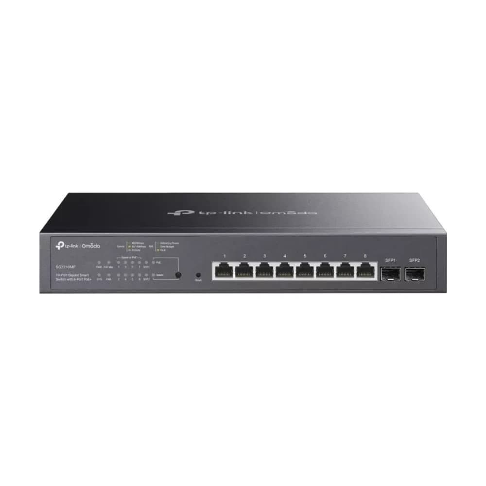 Switch TP-Link Omada SG2210MP 10 puertos Gigabit 8 PoE+ 2 SFP 150W
