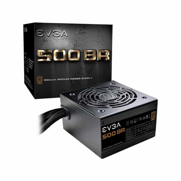 Fuente gamer EVGA BR 500W 80 Plus Bronze 100-BR-0500